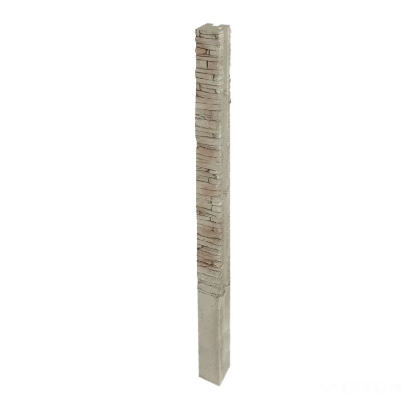 DITON Plotový systém QUICK WALL STONE béžový mix AKCE - sloupek rohový 240 béžový mix