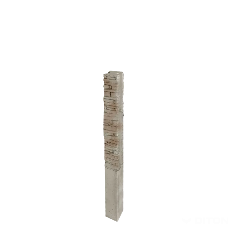 DITON Plotový systém QUICK WALL STONE béžový mix AKCE - sloupek koncový 160 béžový mix
