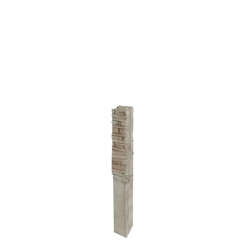 DITON Plotový systém QUICK WALL STONE béžový mix AKCE - sloupek průběžný 120 béžový mix