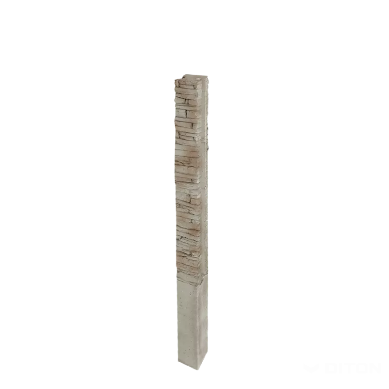 DITON Plotový systém QUICK WALL STONE béžový mix AKCE - sloupek průběžný 200 béžový mix