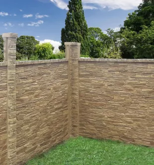 DITON Plotový systém QUICK WALL STONE hnědý mix AKCE