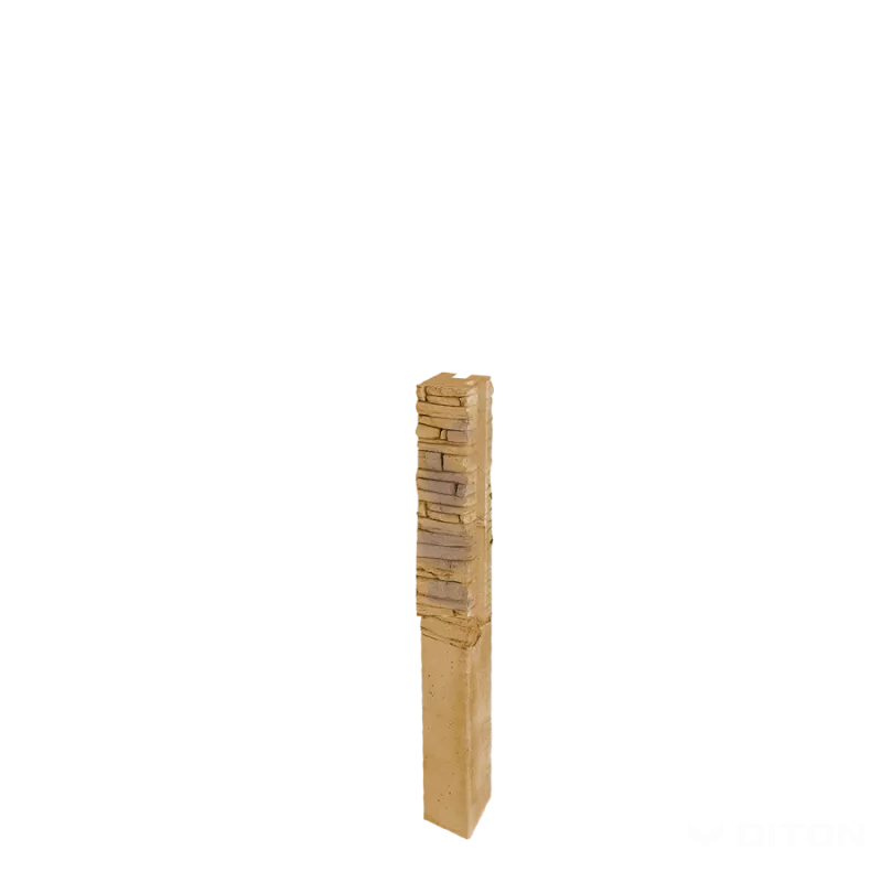DITON Plotový systém QUICK WALL STONE hnědý mix AKCE - sloupek rohový 120 hnědý mix
