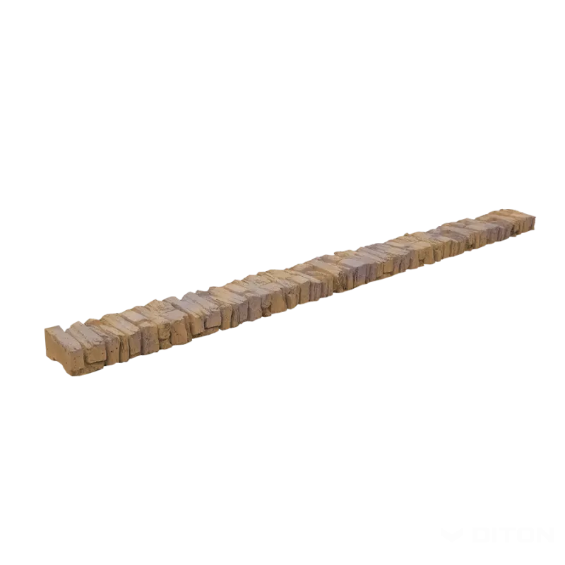 DITON Plotový systém QUICK WALL STONE hnědý mix AKCE - stříška desková hnědý mix