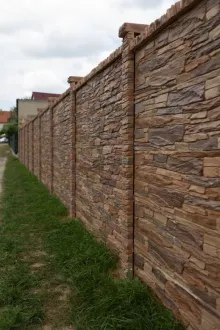DITON Plotový systém QUICK WALL STONE hnědý mix AKCE