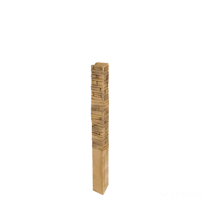DITON Plotový systém QUICK WALL STONE hnědý mix AKCE - sloupek koncový 160 hnědý mix
