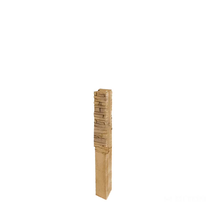 DITON Plotový systém QUICK WALL STONE hnědý mix AKCE - sloupek průběžný 120 hnědý mix