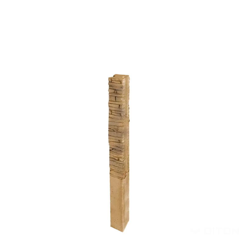 DITON Plotový systém QUICK WALL STONE hnědý mix AKCE - sloupek průběžný 160 hnědý mix
