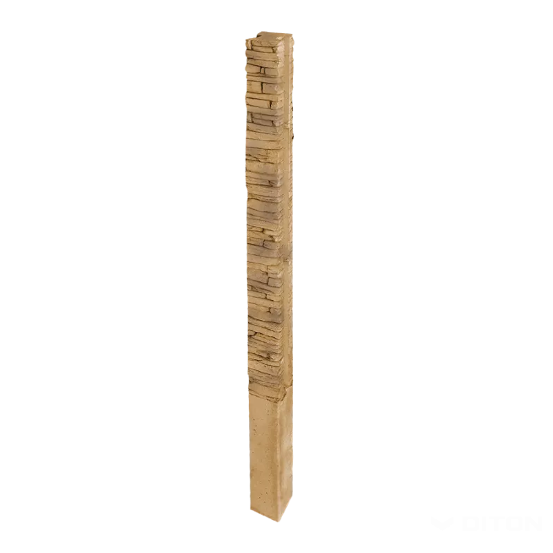 DITON Plotový systém QUICK WALL STONE hnědý mix AKCE - sloupek průběžný 240 hnědý mix