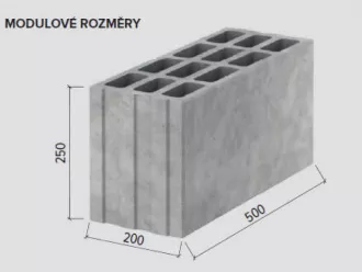 BEST Tvárnice broušená ROCK 20 P15 200×498×249 mm