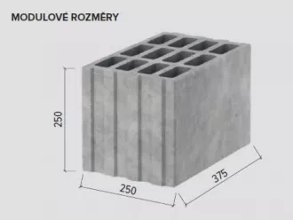 BEST Tvárnice broušená ROCK 25 P15 250×498×249 mm