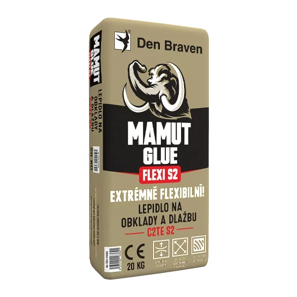 DB - Extrémně flexibilní lepidlo na obklady a dlažbu MAMUT GLUE FLEXI S2 DEN BRAVEN