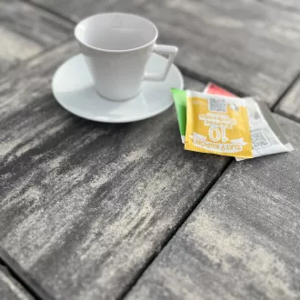 SEMMELROCK Zahradní dlaždice Elegant 40 x 40 x 5 cm NOVINKA | bíloantracitová, bíločernokaramelová, bíločervenošedá, šedá