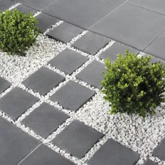 SEMMELROCK Vegetační kámen 8 cm  40 x 20 x 8 cm | antracit, bíločerná, šedá