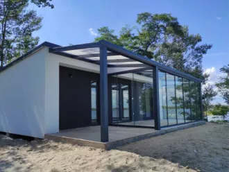 Polykarbonátová pergola MB Line | černá COVERNIT