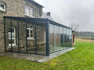 Polykarbonátová pergola MB Line | černá COVERNIT