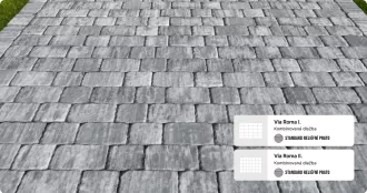 FEROBET Zámková dlažba VIA ROMA II. 8 cm FEROBET Zámková dlažba VIA ROMA II. 8 cm