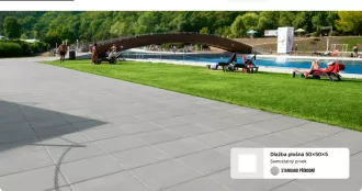 FEROBET Plošná dlažba 50 x 50 x 5 cm ilustrační obrázek přírodní