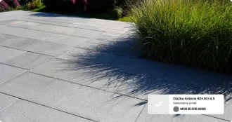 FEROBET Dlažba Ardezia 60 x 60 x 4,5 cm | Antracit, Kovová