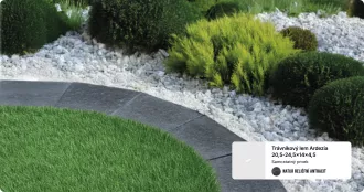 FEROBET Trávníkový lem Ardezia 20,5-24,5 x 14x4,5 cm | Antracit, Kovová