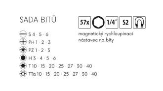 Sada bitů FESTA S2 56ks Sada bitů FESTA S2 56ks