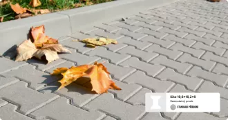 FEROBET Dlažba Ičko 6 cm | přírodní, červená, půlka červená, půlka přírodní