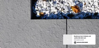 FEROBET Bazénový lem ARDEZIA | Roh vnější Antracit, Roh vnější Kovová, Roh vnitřní Antracit, Roh vnitřní Kovová, Základní lem Kovová, základní prvek Antracit