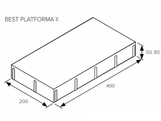 BEST - PLATFORMA II 80 mm STANDARD COLORMIX ARABICA