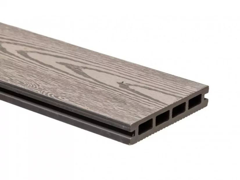 Terasové prkno WPC Technodeck duté 2 m - 146 x 21 x 2000 mm, 3D light grey COVERNIT