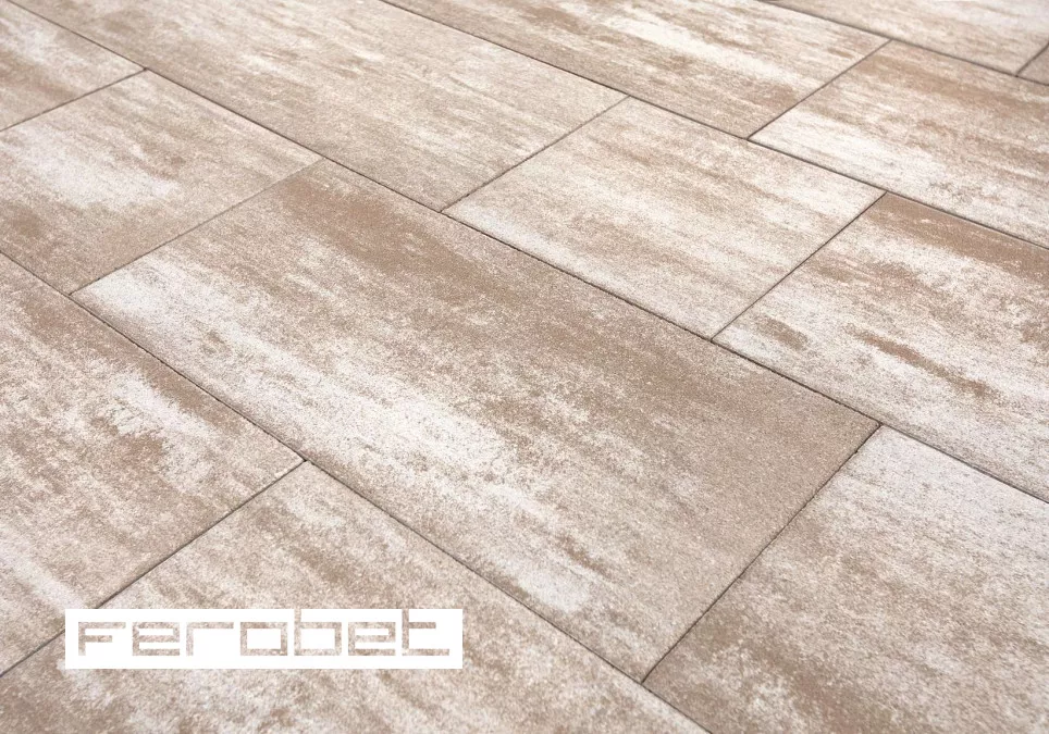 FEROBET Zámková dlažba VALORIA 8 cm AKCE JARO do 31.5.2026 - Latte