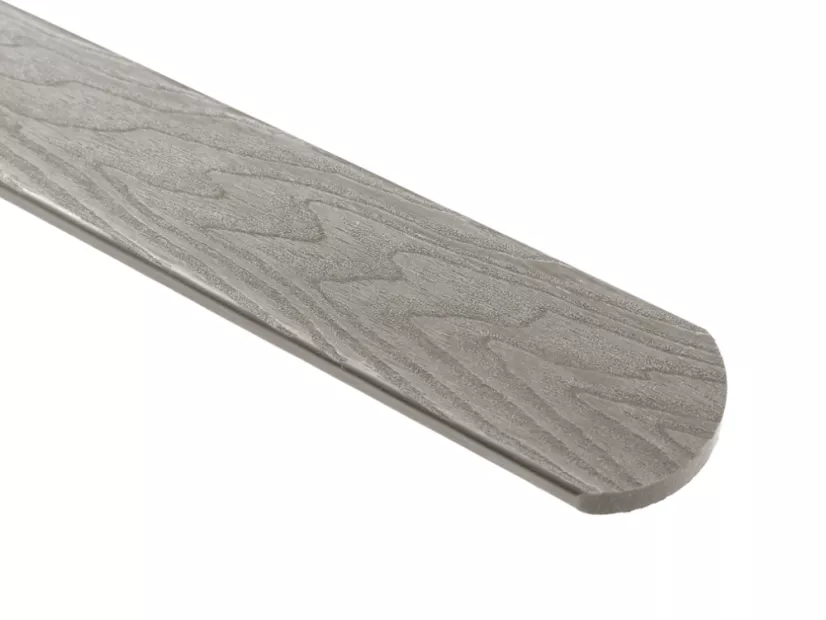 Plotové prkno WPC šedé - 71 x 11 x 1000 mm s půlkulatou hlavou COVERNIT